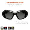 imageErgodyne Skullerz Loki Convertible Anti Scratch Safety Spoggles GlassesIncludes Gasket and Strap to Convert to Goggle Anti FogSmoke Lens