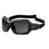 imageErgodyne Skullerz Loki Convertible Anti Scratch Safety Spoggles GlassesIncludes Gasket and Strap to Convert to Goggle Anti FogSmoke Lens