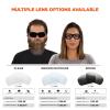 imageErgodyne Skullerz Loki Convertible Anti Scratch Safety Spoggles GlassesIncludes Gasket and Strap to Convert to Goggle Anti FogSmoke Lens