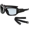 imageErgodyne  56033 Skullerz Loki Convertible AntiFog Safety Sunglasses Smoke Lens Includes Gasket and Strap to Convert to Goggle Antifog Smoke Lens Black FrameAntifog IndoorOutdoor Lens  Black Frame