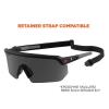 image3 Pack of Ergodyne Skullerz AEGIR Anti Scratch Anti Fog Safety Glasses ANSI z871  Smoke Clear ampamp IndoorOutdoor Lens