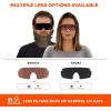 imageErgodyne Skullerz AEGIR Anti Fog Anti Scratch Safety Sunglasses High Contrast Color Enhancing Lenses ANSI z871 with Protective Microfiber Eyewear Cleaning ampamp Storage Bag