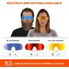 imageErgodyne Skullerz AEGIR Anti Fog Anti Scratch Safety Sunglasses High Contrast Color Enhancing Mirrored Lenses ANSI z871 with Protective Microfiber Eyewear Cleaning ampamp Storage Bag