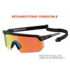 imageErgodyne Skullerz AEGIR Anti Scratch Safety Sunglasses AntiFog ANSI z871Black Frame  Orange Mirror Lens
