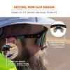 imageErgodyne Skullerz AEGIR Anti Scratch Safety Sunglasses AntiFog ANSI z871Black Frame  Orange Mirror Lens
