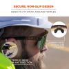 imageErgodyne Skullerz AEGIR Anti Scratch Safety Sunglasses AntiFog ANSI z871Clear Smoke Frame  Orange Mirror Lens