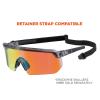 imageErgodyne Skullerz AEGIR Anti Scratch Safety Sunglasses AntiFog ANSI z871Clear Smoke Frame  Orange Mirror Lens