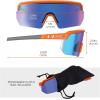 imageErgodyne Skullerz AEGIR Polarized Safety Sunglasses with Fog Off Anti Fog Safety Glasses Anti Scratch Mirror LensBlue Mirror Lens