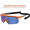 imageErgodyne Skullerz AEGIR Polarized Safety Sunglasses with Fog Off Anti Fog Safety Glasses Anti Scratch Mirror LensBlue Mirror Lens