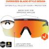 imageErgodyne Skullerz AEGIR Polarized Safety Sunglasses with Fog Off Anti Fog Safety Glasses Anti Scratch Mirror LensOrange Mirror Lens