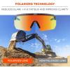 imageErgodyne Skullerz AEGIR Polarized Safety Sunglasses with Fog Off Anti Fog Safety Glasses Anti Scratch Mirror LensOrange Mirror Lens