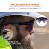 imageErgodyne Skullerz AEGIR Safety Sunglasses Mirrored Lens ANSI z871Black Frame  Blue Mirror Lens