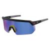 imageErgodyne Skullerz AEGIR Safety Sunglasses Mirrored Lens ANSI z871Black Frame  Blue Mirror Lens
