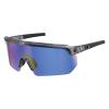 imageErgodyne Skullerz AEGIR Safety Sunglasses Mirrored Lens ANSI z871Clear Smoke Frame  Blue Mirror Lens