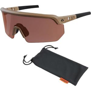imageErgodyne Skullerz AEGIR Anti Fog Anti Scratch Safety Sunglasses High Contrast Color Enhancing Lenses ANSI z871 with Protective Microfiber Eyewear Cleaning ampamp Storage Bag
