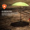 imageErgodyne SHAX 6199 Lightweight Work Umbrella with Stand Portable Sun Shade Lime 75ft