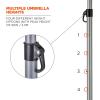 imageErgodyne SHAX 6199 Lightweight Work Umbrella with Stand Portable Sun Shade Lime 75ft
