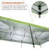 imagePop Up Canopy Tent Heavy Duty 10 x 20 Area 14 Peak Height Includes Wheeled Storage Bag Ergodyne Shax 6015 Lime