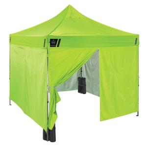 imageErgodyne SHAX 6053 Fully Enclosed Pop Up Canopy Tent with Sidewalls Includes Tent and 4 Wall Panels 10ft x 10ft LimeLime