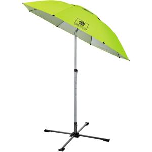 imageErgodyne SHAX 6199 Lightweight Work Umbrella with Stand Portable Sun Shade Lime 75ft
