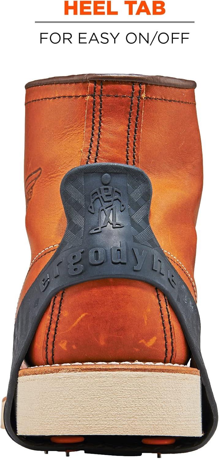 imageSlipOn Ice Traction Cleats with 8 Tungsten Carbide Studs for Superior Grip Ergodyne TREX 6300TCXLarge