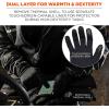 imageErgodyne ProFlex 825WP Winter Work Gloves with Removeable Waterproof Shell Black LargeXXLarge