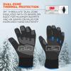 imageErgodyne unisex adult Glovethermal Insulated Touchscreen Palms Reinforced Thermal Winter Work Gloves Black Large USMedium Pack of 1