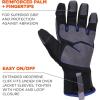 imageErgodyne unisex adult Glovethermal Insulated Touchscreen Palms Reinforced Thermal Winter Work Gloves Black Large USSmall Pack of 1