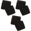 imageErgodyne unisex adult Wrist Terry Cloth Sweatband Black Pair US3Pack
