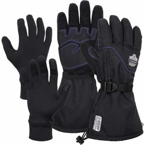 imageErgodyne ProFlex 825WP Winter Work Gloves with Removeable Waterproof Shell Black LargeExtra Large