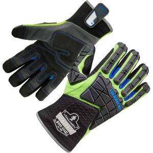 imageErgodyne ProFlex 925WP Thermal Waterproof Work Gloves with Back Hand Protection Large  LimeSmall
