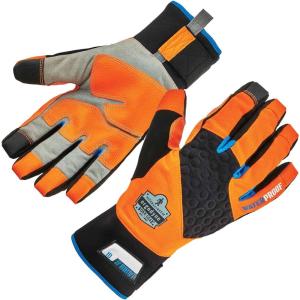 imageWaterproof Work Gloves High Visibility Thermal Insulated Touchscreen Enhanced Grip Ergodyne ProFlex 818WPOrangeOrange