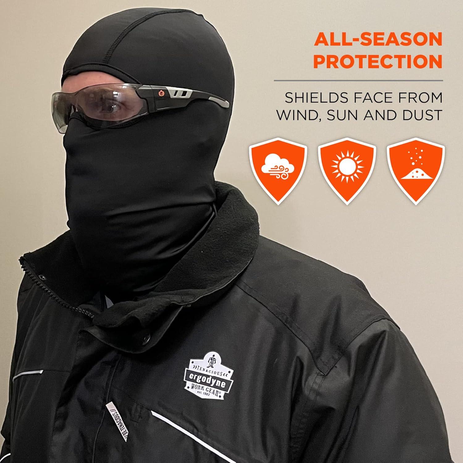 imageErgodyne Mens Balaclava Face Mask Black