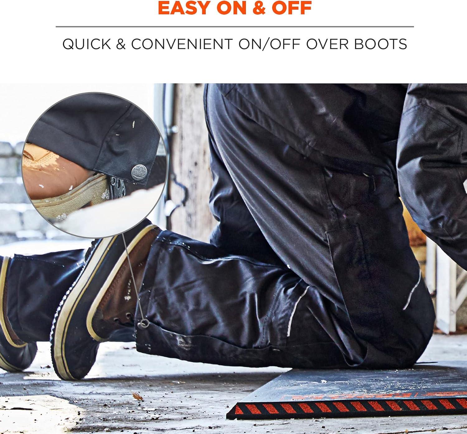 imageErgodyne NFerno 6472 Winter Insulated Bib Overalls Workwear Outerwear Thermal Insulation Leg ZippersBlackSmall4XLarge