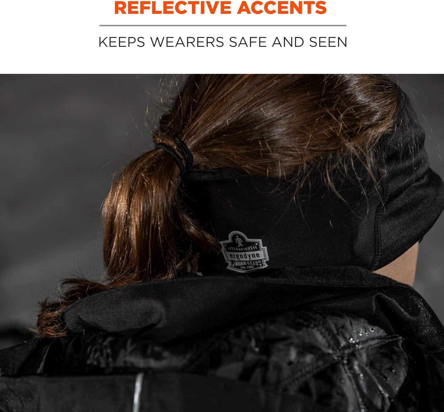 imageErgodyne womens Hat 2 Layer Winter Headband Fleece Spandex Black One Size US