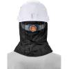 imageErgodyne NFerno 6842 Winter Hard Hat Liner  2Layer FleeceLined Polyester Shell Shoulder LengthBlack