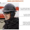 imageErgodyne NFerno 6842 Winter Hard Hat Liner  2Layer FleeceLined Polyester Shell Shoulder LengthBlack