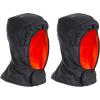 imageErgodyne NFerno 6842 Winter Hard Hat Liner  2Layer FleeceLined Polyester Shell Shoulder LengthBlack