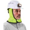 imageErgodyne NFerno 6842 Winter Hard Hat Liner  2Layer FleeceLined Polyester Shell Shoulder LengthLime