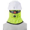 imageErgodyne NFerno 6842 Winter Hard Hat Liner  2Layer FleeceLined Polyester Shell Shoulder LengthLime