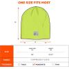 imageErgodyne Standard Rib Knit Winter Hat Black One SizeLime