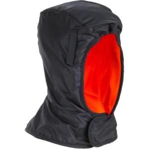imageErgodyne NFerno 6842 Winter Hard Hat Liner  2Layer FleeceLined Polyester Shell Shoulder LengthBlack