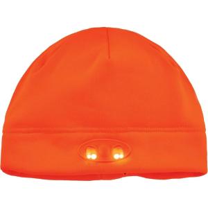 imageErgodyne Standard Beanie Winter Hat with LED Lights Orange One Size