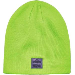 imageErgodyne Standard Rib Knit Winter Hat Black One SizeLime
