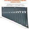 imageErgodyne Arsenal 5872 Wrench RollUp Pouch Tall 14Pockets Gray Pack of 21 Count Pack of 1