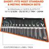 imageErgodyne Arsenal 5873 Wrench RollUp Pouch Short 14Pockets BlackBlack