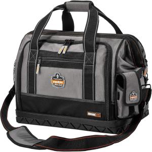 imageErgodyne  13715 Arsenal 5818 Tool Bag Zip Open Sides 61Pockets Large GrayLarge