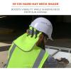imageErgodyne  29063 GloWear 8006 High Visibility Hard Hat Neck Shade with Reflective Binding Lime 1 Count Pack of 1Lime