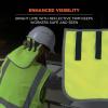 imageErgodyne  29063 GloWear 8006 High Visibility Hard Hat Neck Shade with Reflective Binding Lime 1 Count Pack of 1Lime