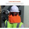 imageErgodyne  29063 GloWear 8006 High Visibility Hard Hat Neck Shade with Reflective Binding Lime 1 Count Pack of 1Orange